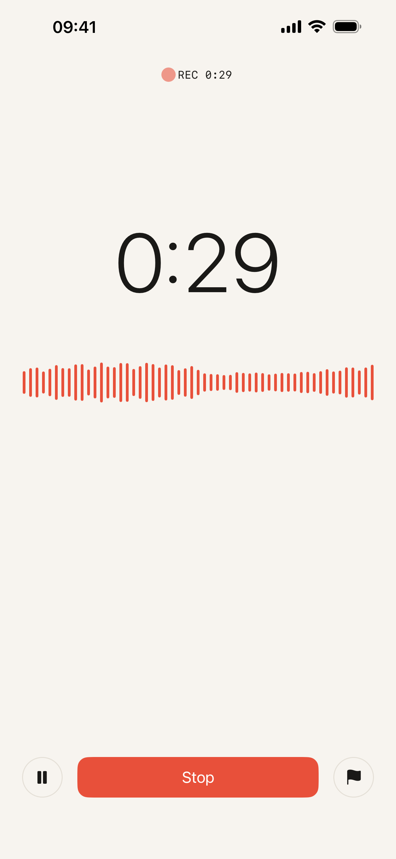 Record. Stop. Read.